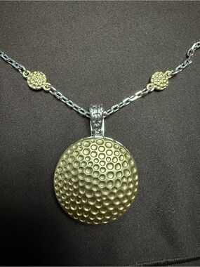 Park Lane Gilded Necklace Gold & Silver Magnetic Pendant Retired